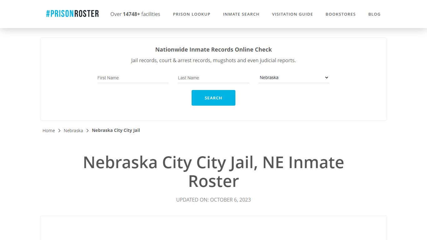 Nebraska City City Jail, NE Inmate Roster - Prisonroster